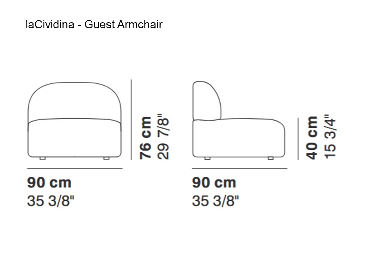 laCividina Guest Armchair