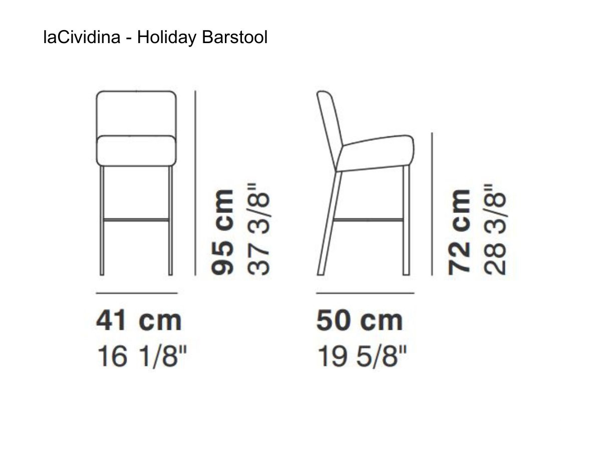 laCividina Holiday Bar Stool