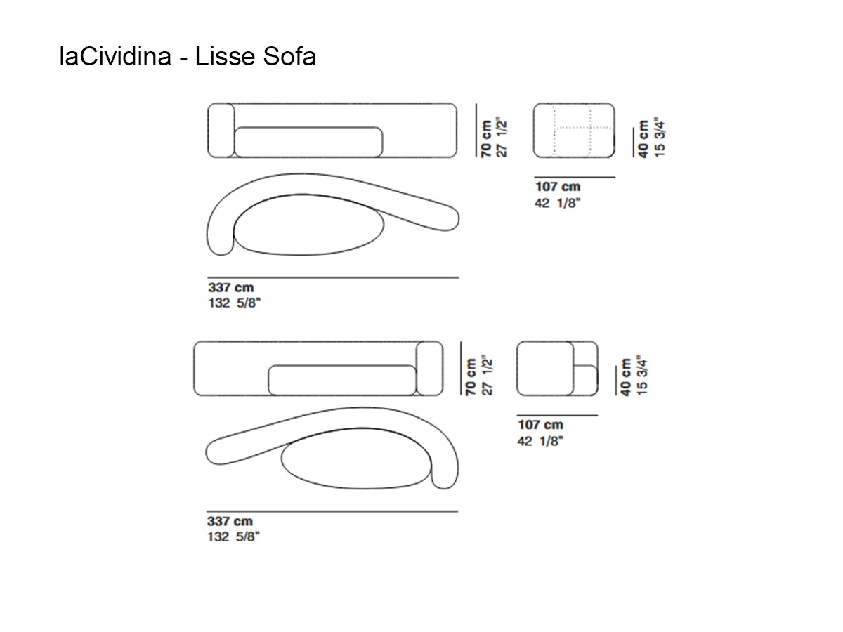 laCividina Lisse Sofa