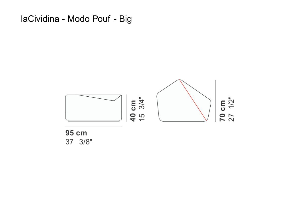 laCividina Modo Pouf Big