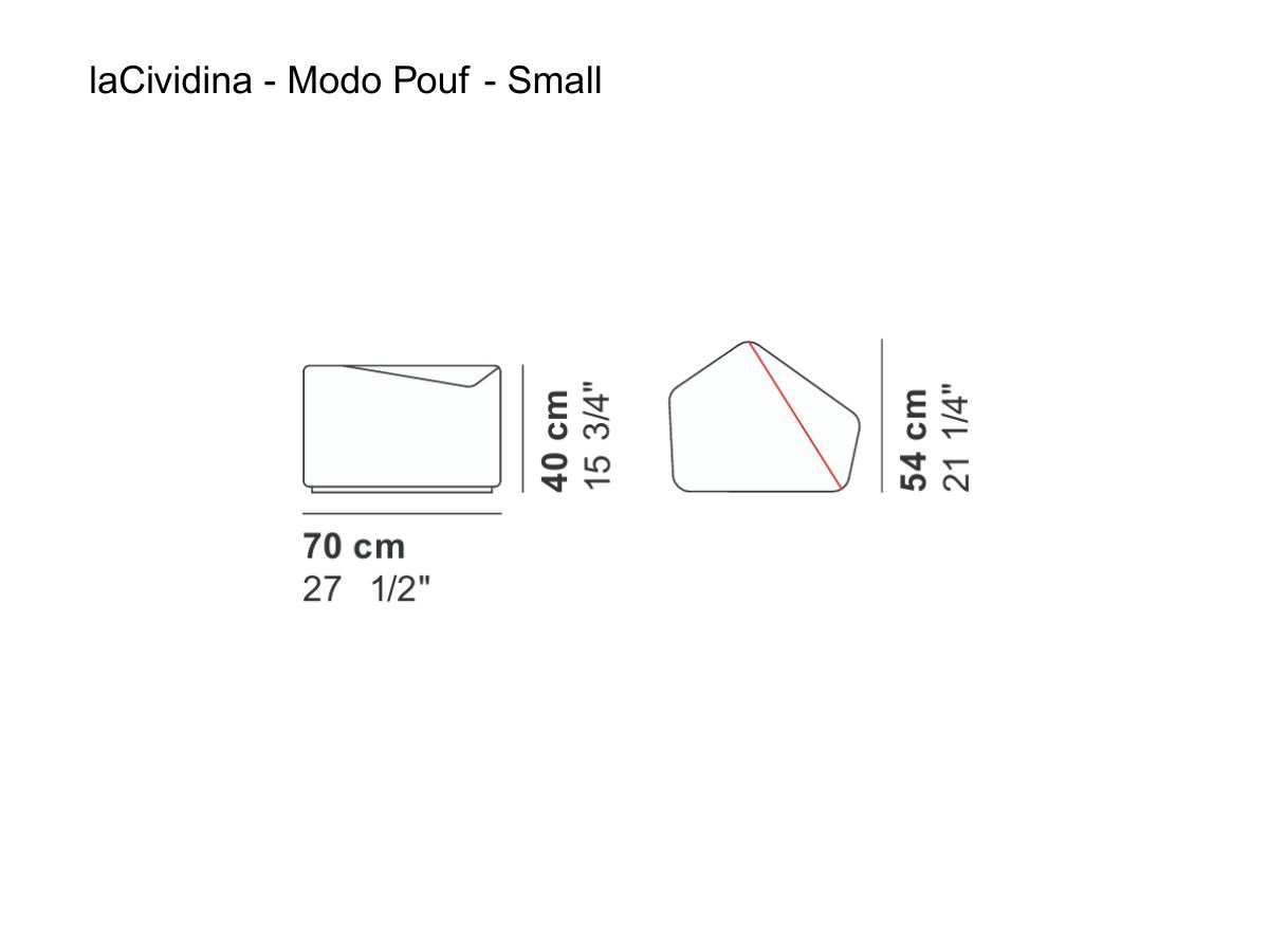 laCividina Modo Pouf Small
