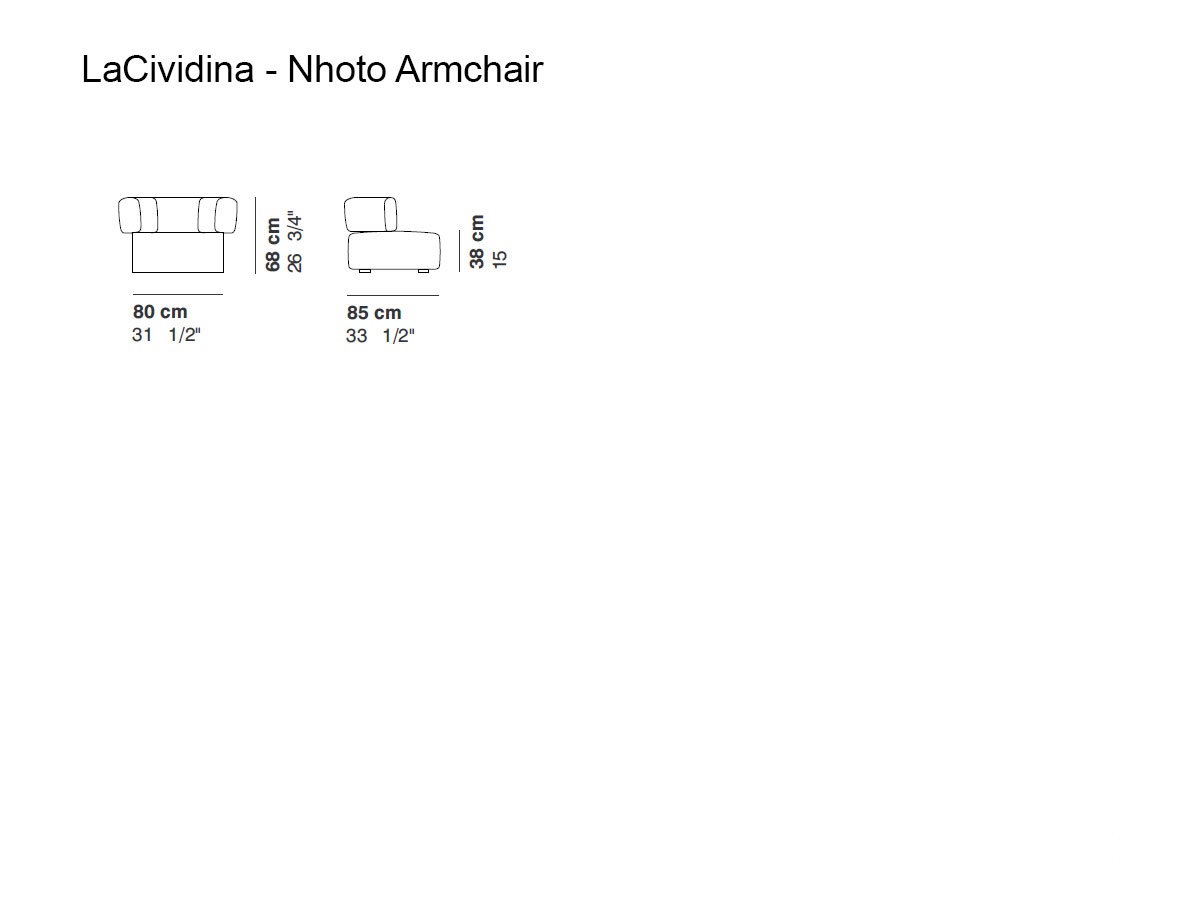 laCividina Nhoto Armchair
