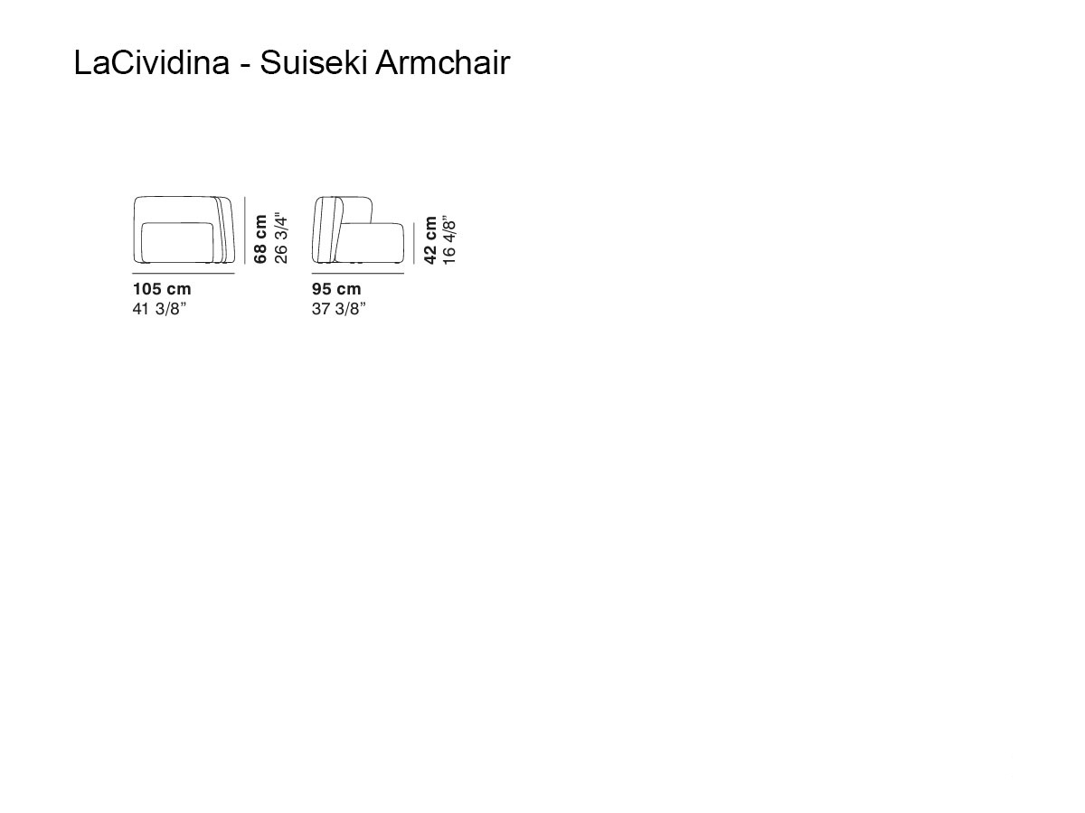 laCividina Suiseki Armchair