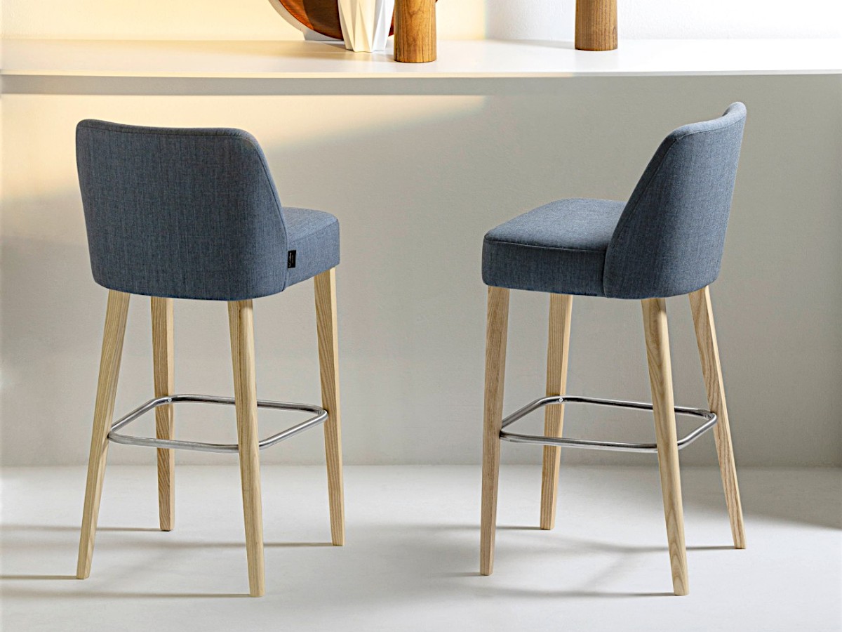 laCividina Velour Bar Stool