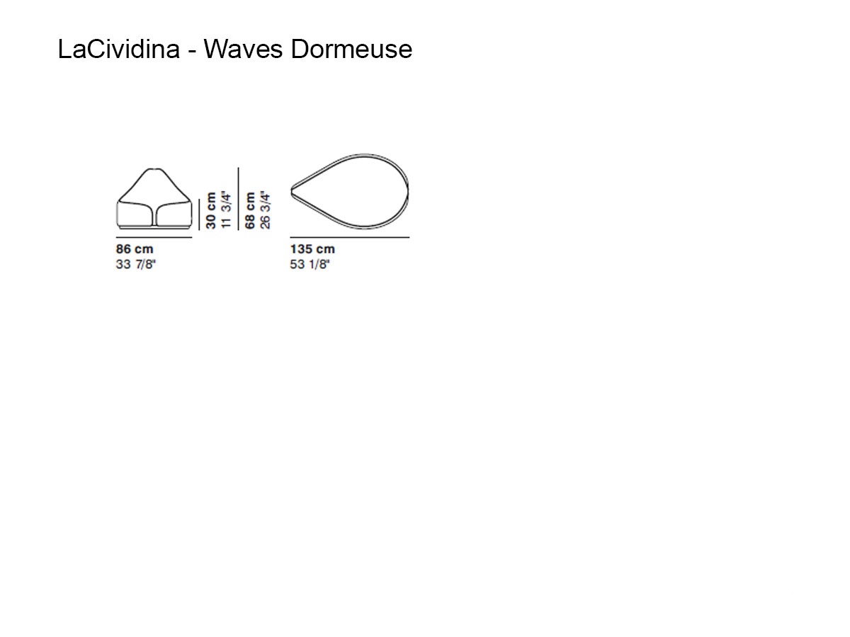 laCividina Waves Dormeuse