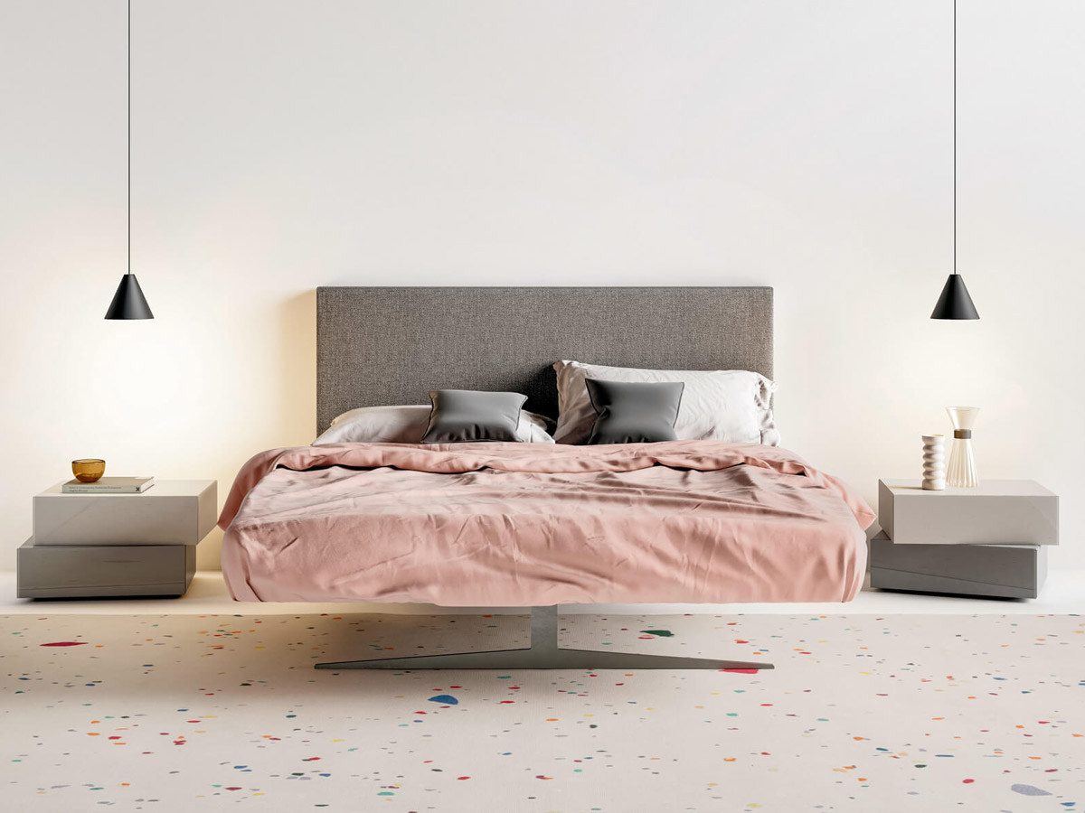 Lago Bed Steel One Seater