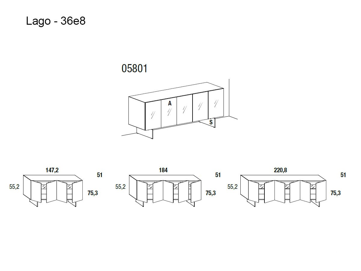 Lago 36e8 Side Storage 05801