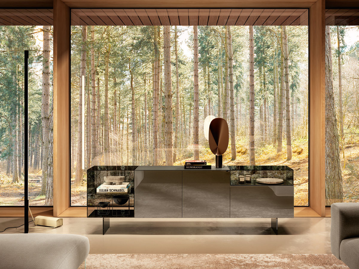 Lago 36e8 Glass Sideboard Collection