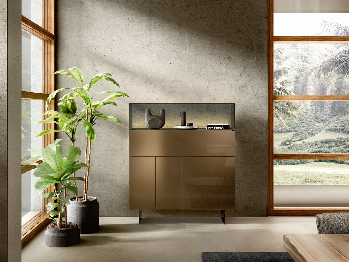Lago 36e8 Glass Sideboard Collection