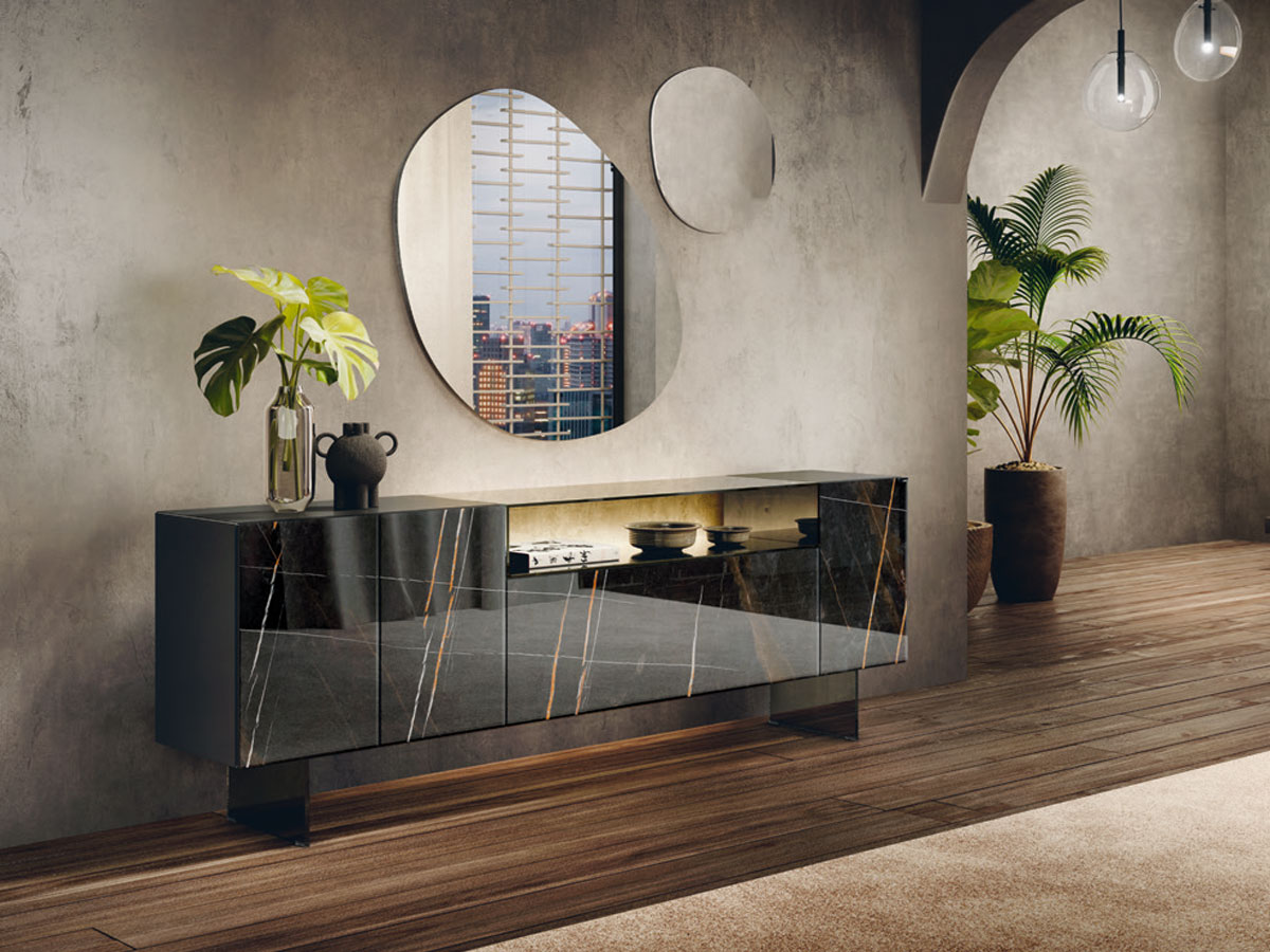 Lago 36e8 Glass Sideboard Collection