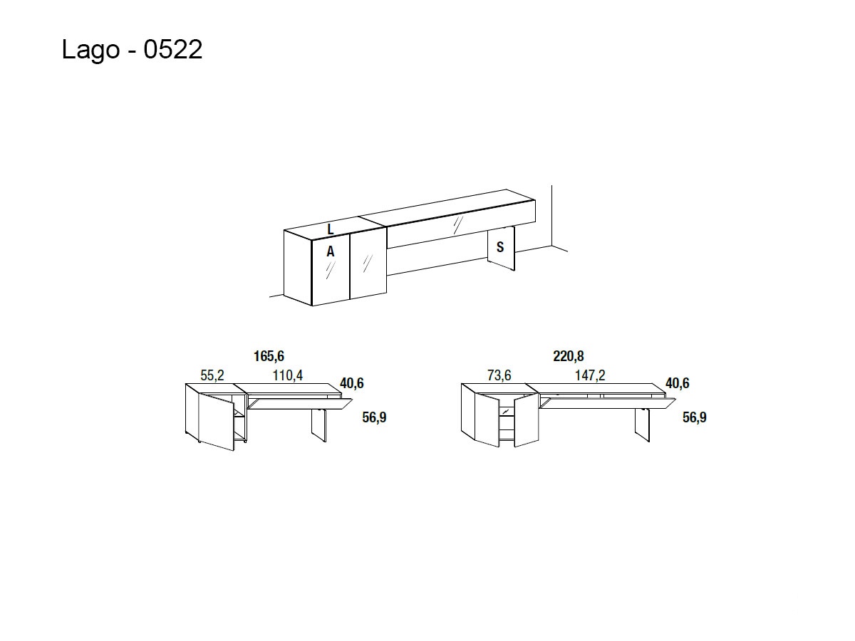 Lago 36e8 Tv Unit 0522