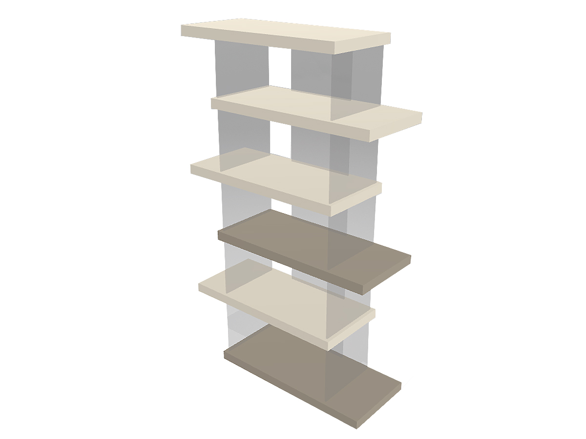 Lago Air Bookshelf 1492 Almond Mud