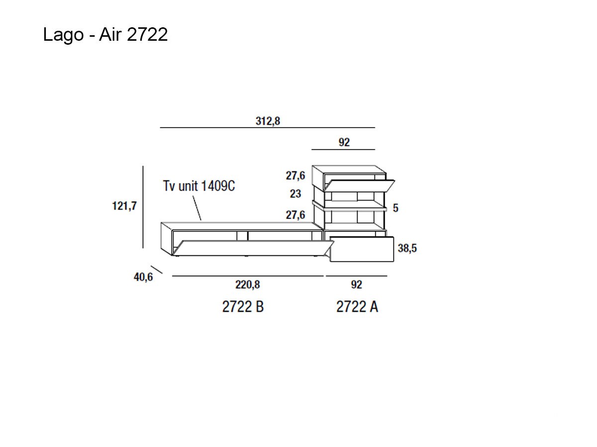 Lago Air Wall Unit 2722