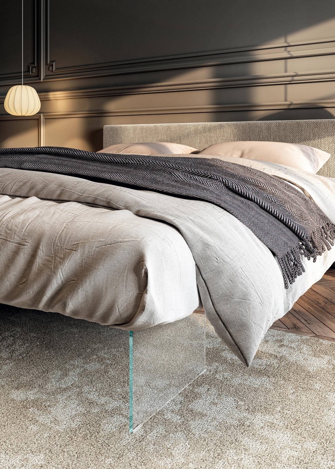 Lago Air Bed Free Standing Base And Headboard 180x200 Darwin 699 With Light