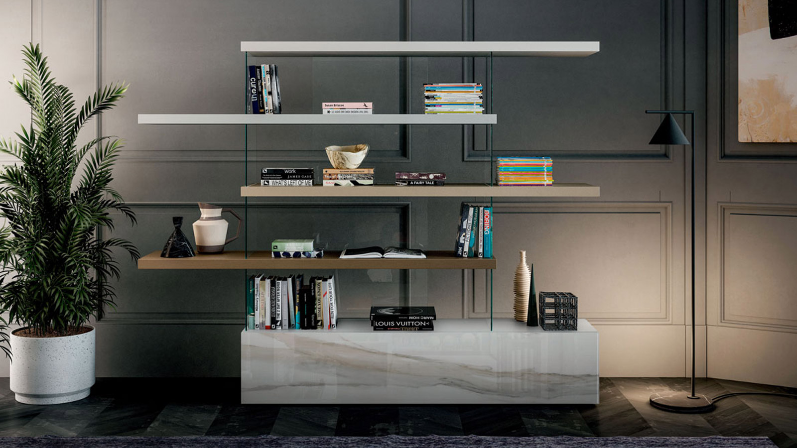 Lago Air Shelf Bookshelves Collection