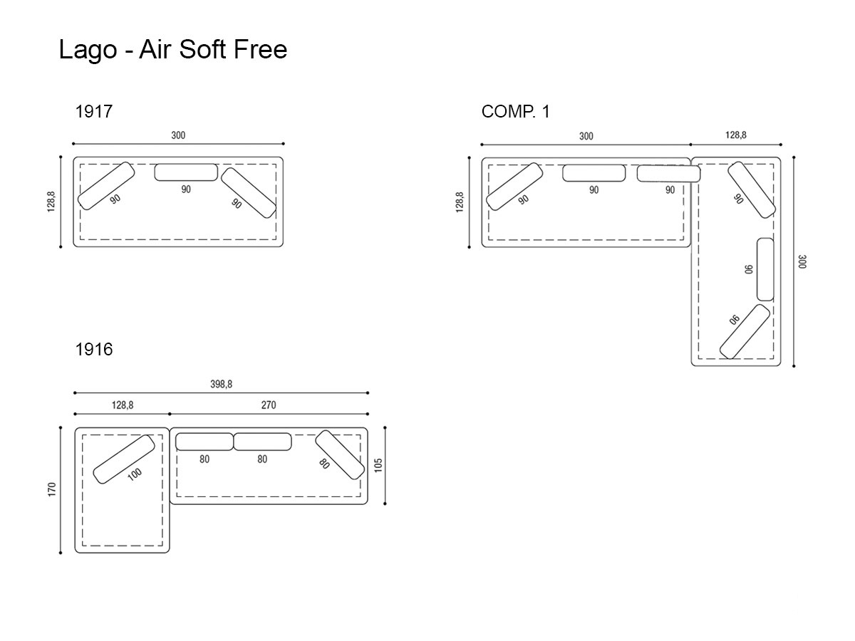 Lago Air Soft Free Sofa Collection