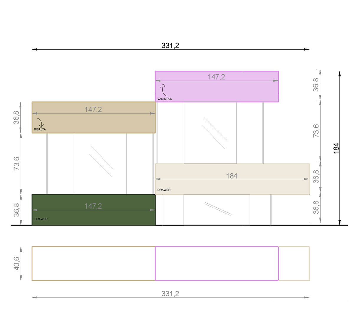 Lago Air Storage Composition 1