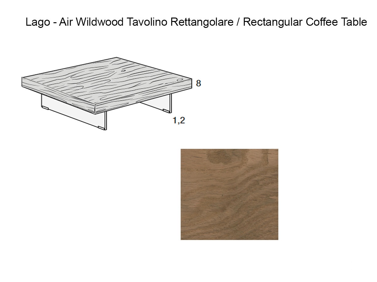 Lago Air Wildwood Coffee Table 120x85x39 Cm
