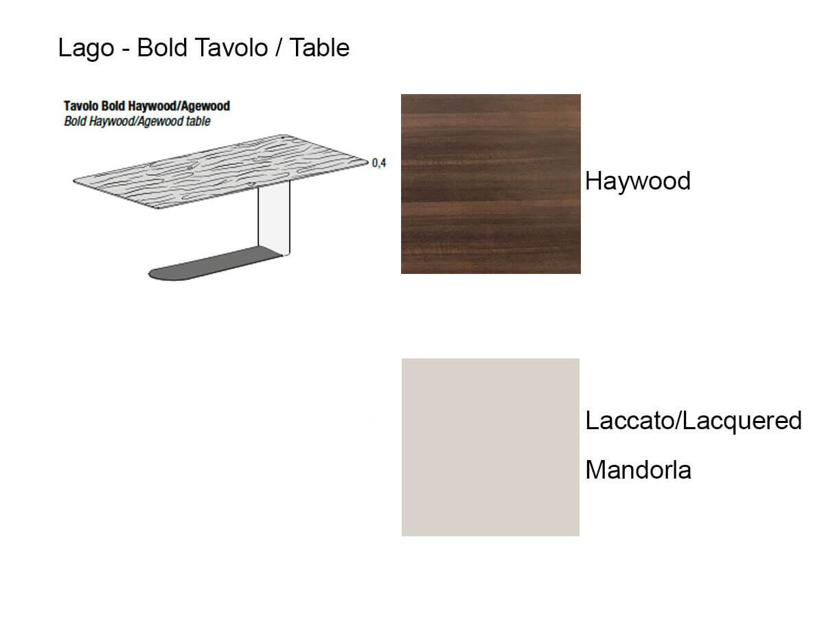Lago Bold Table Haywood Mandorla