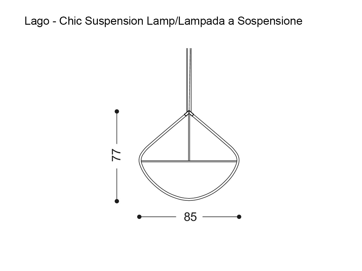 Lago Chic Suspension Lamp