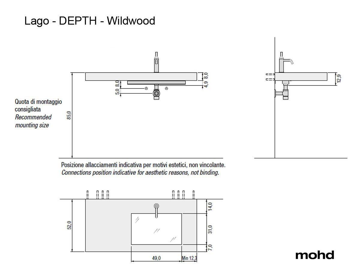 Lago Depth Wildwood Washbasin