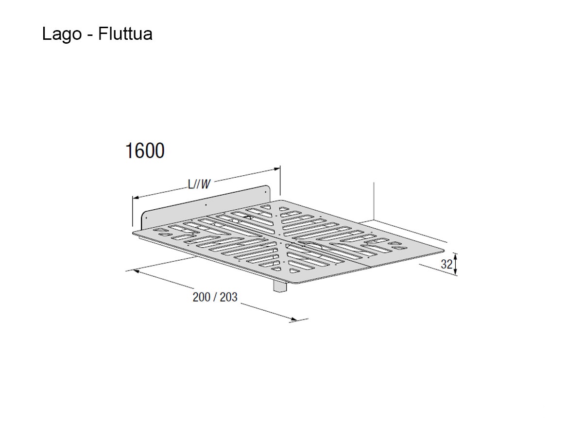 Lago Fluttua Bed 160x200