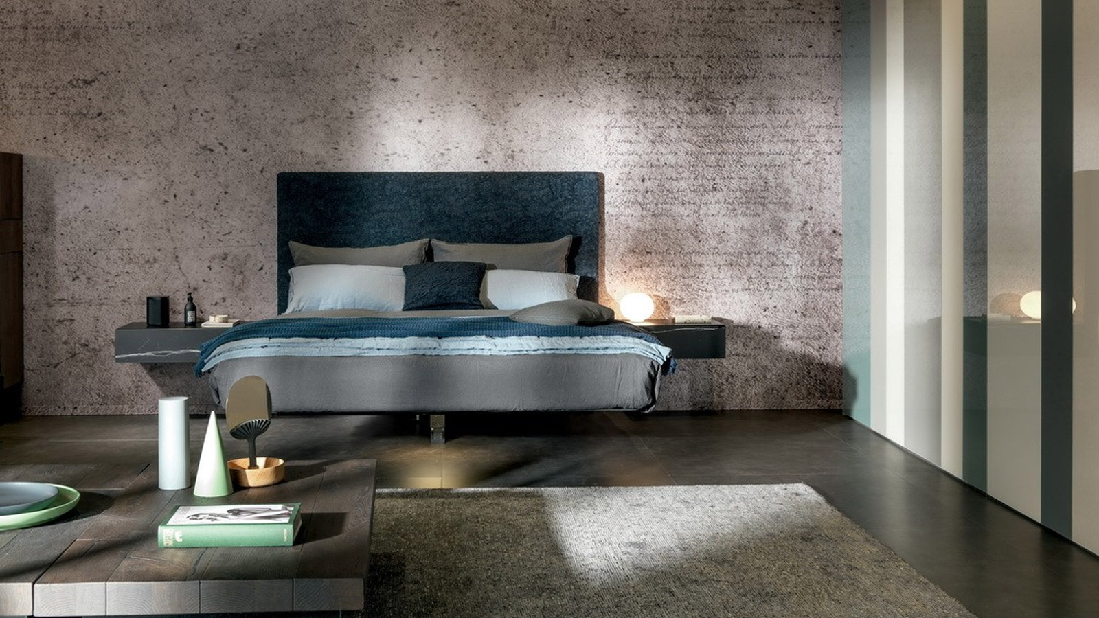 Lago Fluttua Bed Upholstered Headrest