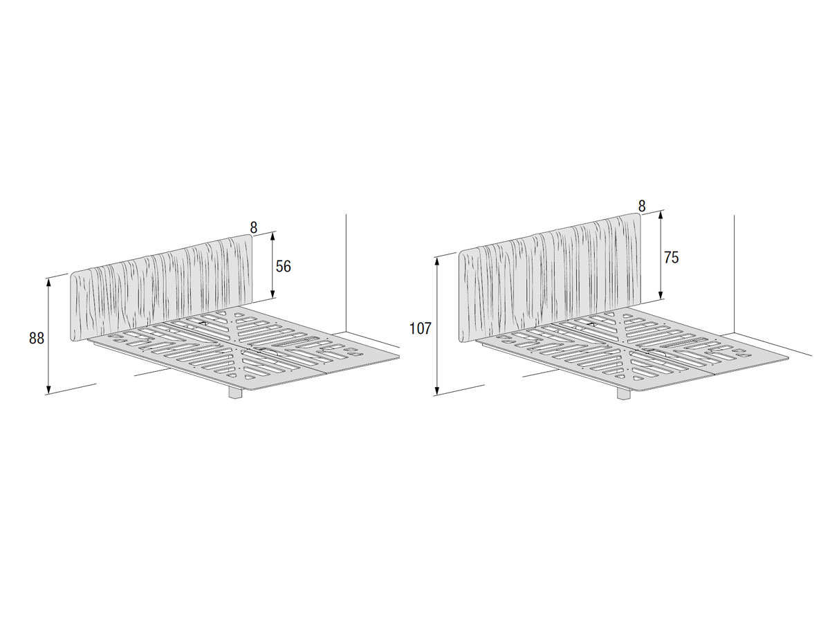 Lago Fluttua Replis Bed