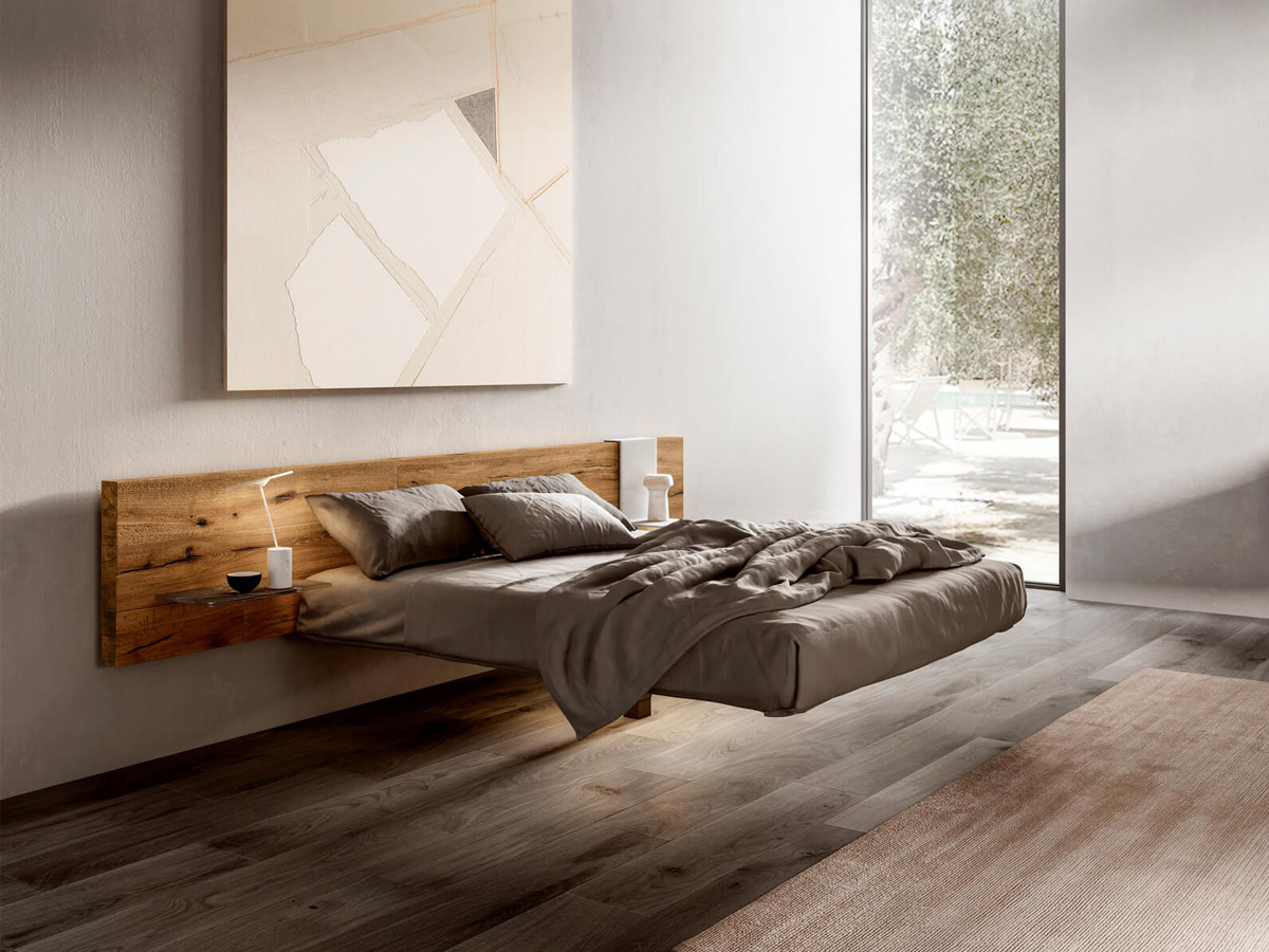 Lago Fluttua Bed Wildwood Headrest