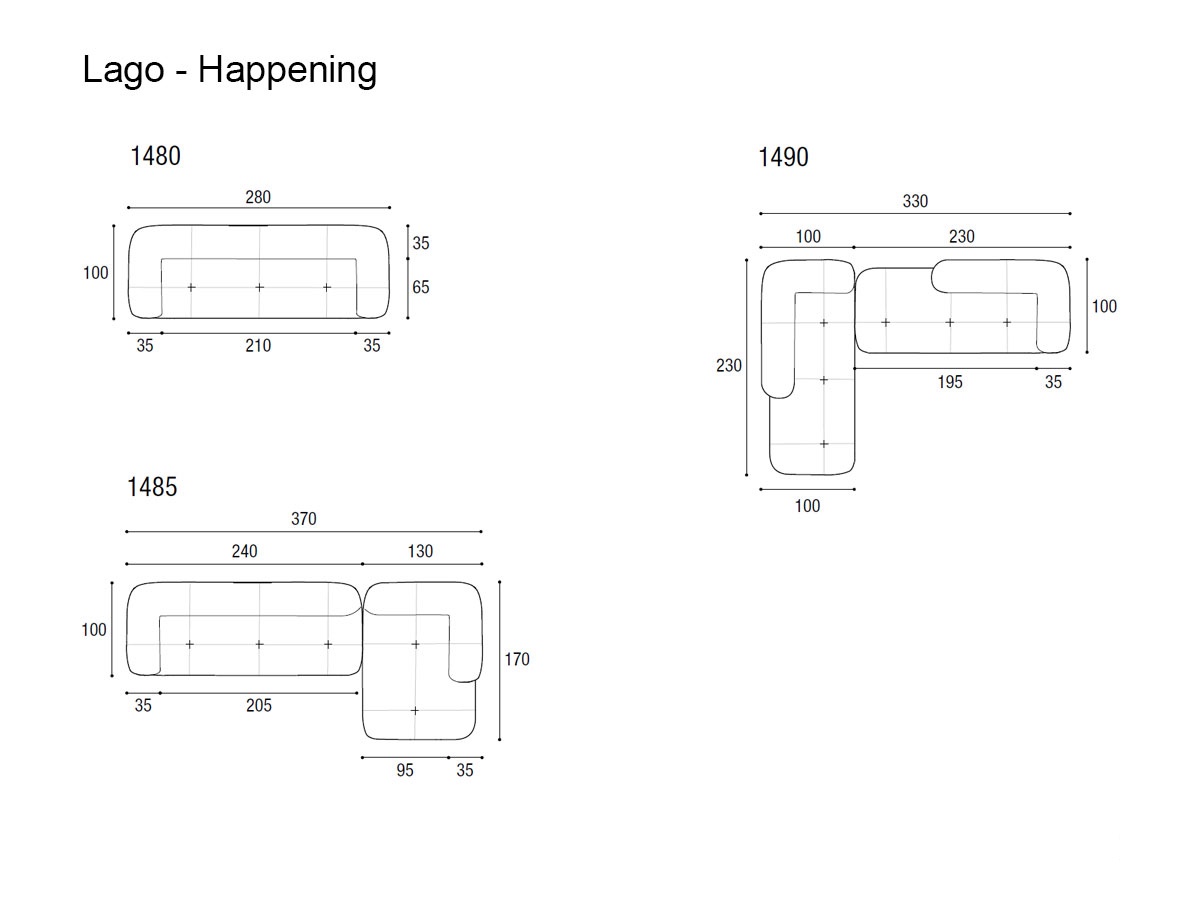 Lago Happening Sofa Collection