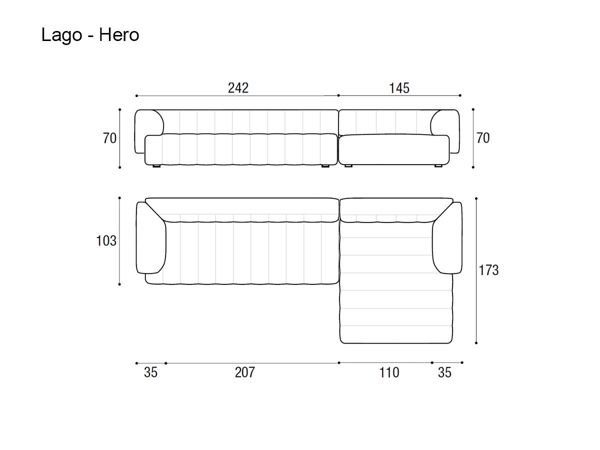 Lago Hero Sofa Composition Barnum Col 24