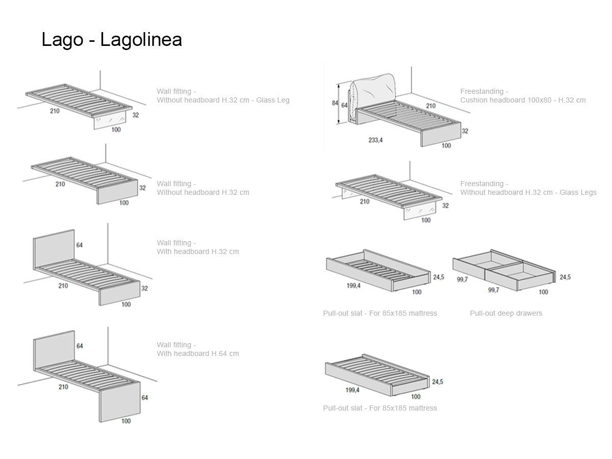 Lago Lagolinea Single Bed