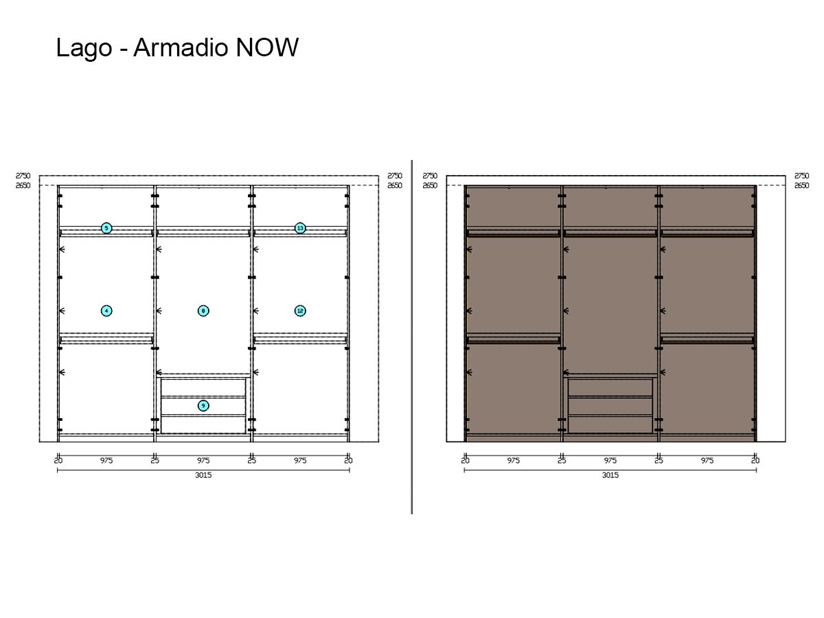 Lago N O W 3 L 308 Cabinet Doors Cm