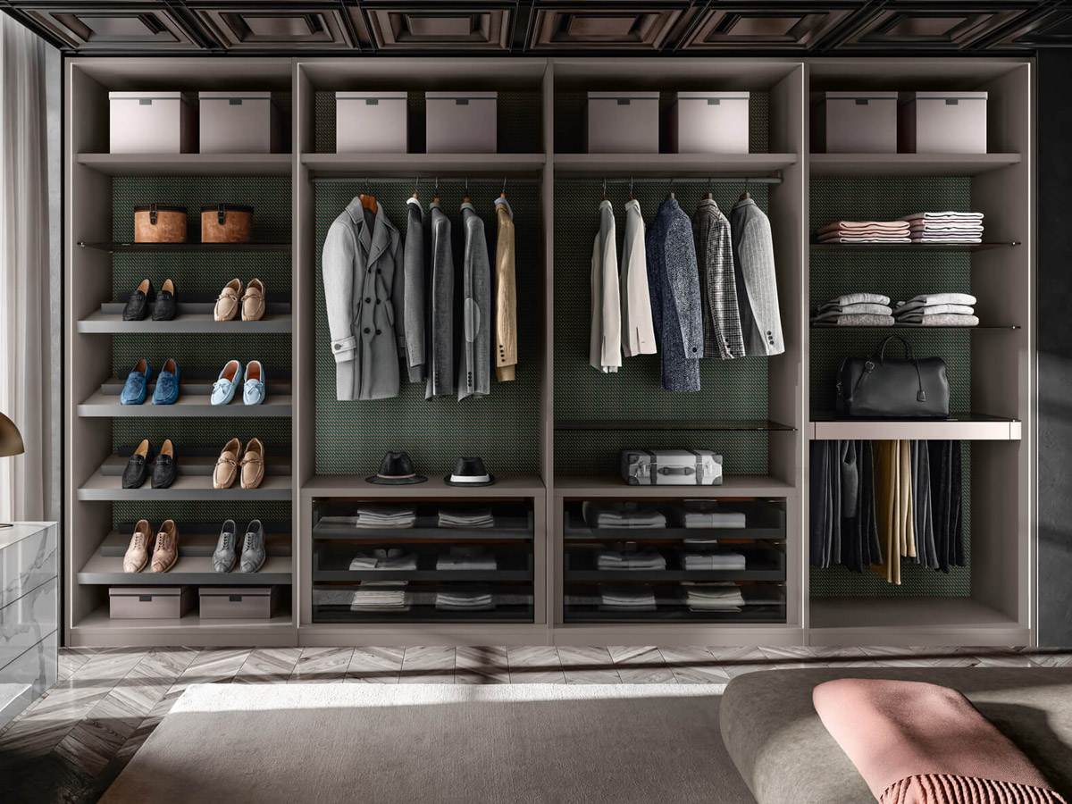 Lago Outfit Walk In Wardrobe L 654 Cm