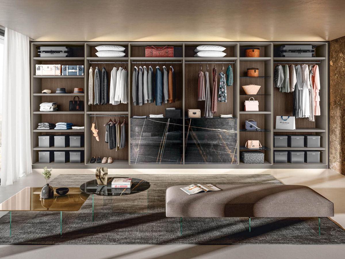 Lago Outfit Walk In Wardrobe L 654 Cm