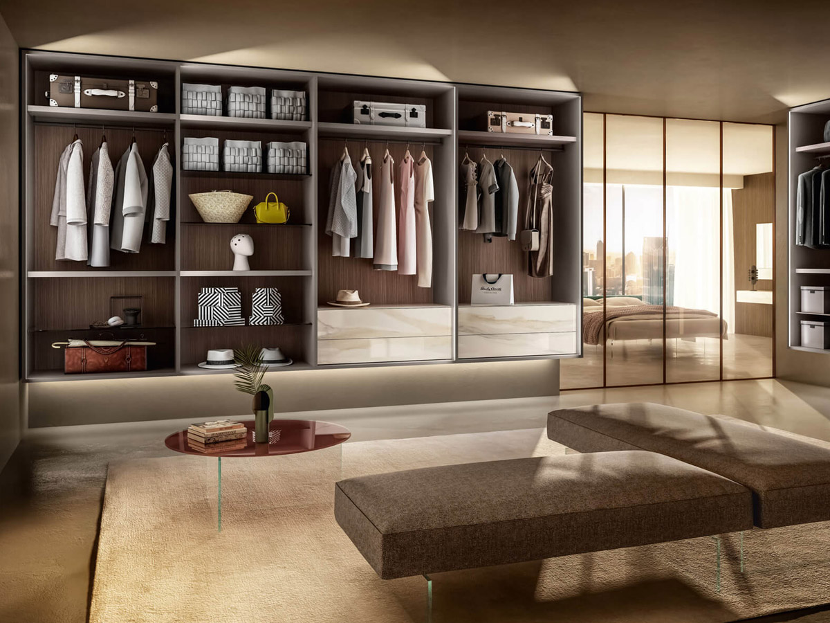 Lago Outfit Walk In Wardrobe L 654 Cm