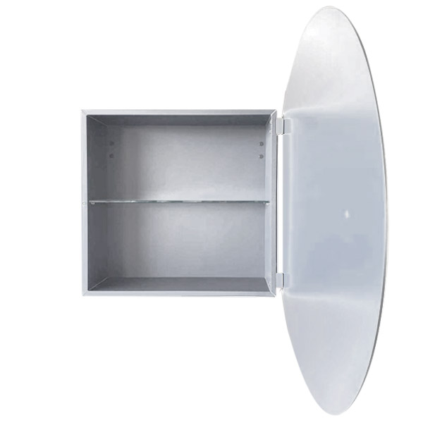 Lago Punto Wall Mirror With Storage O 99 Cm White
