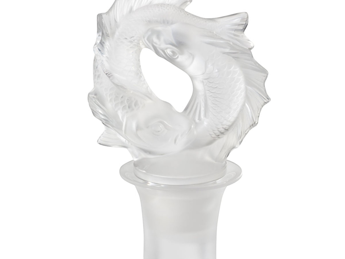 Lalique 2 Poissons Decanter