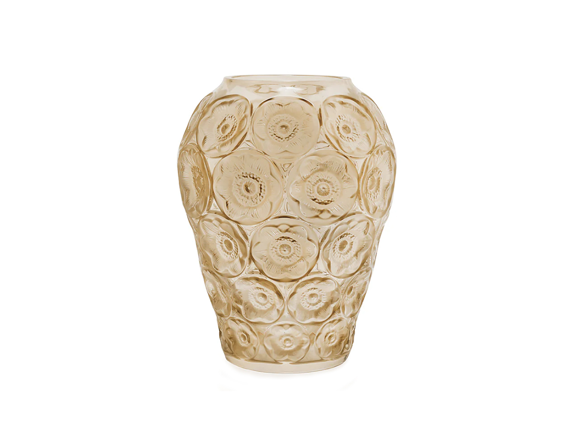 Lalique Anemones Vase