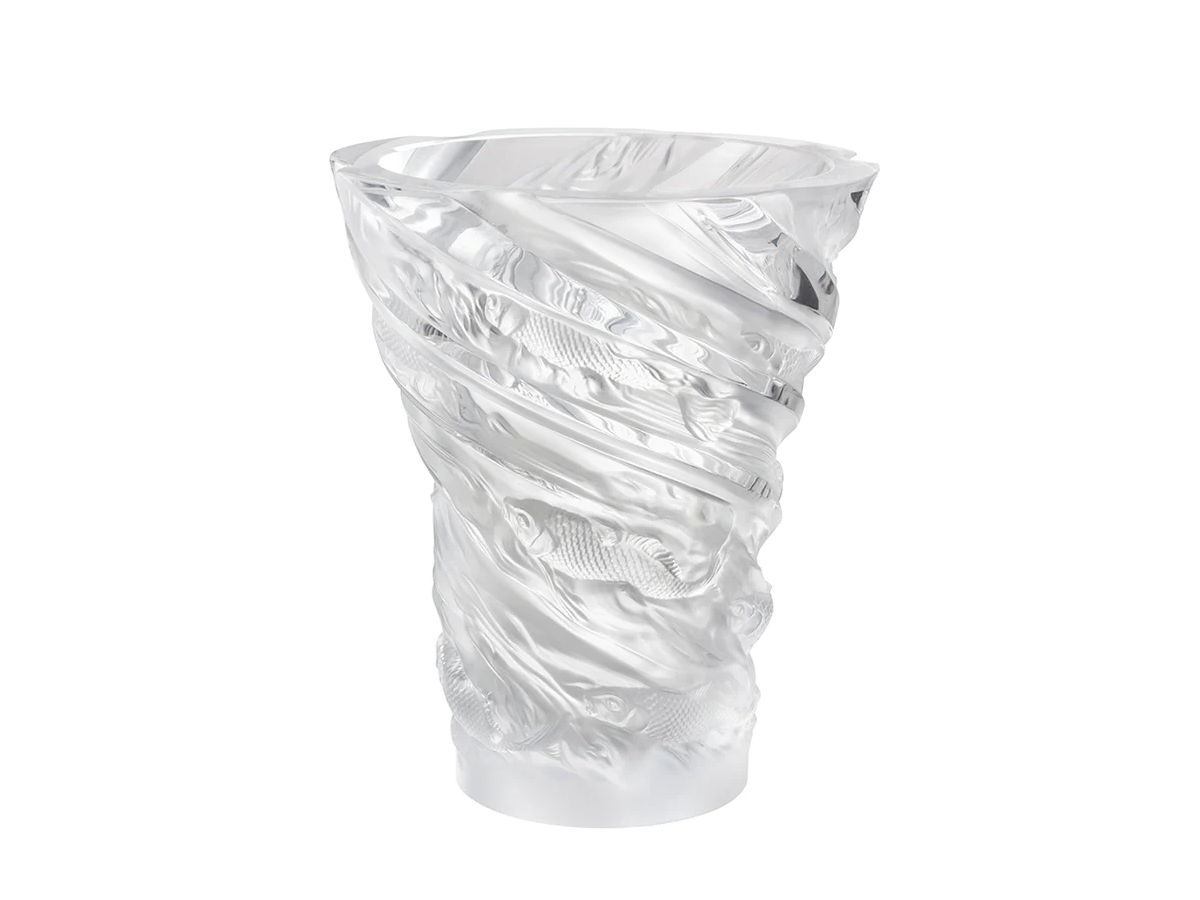 Lalique Carpes Koi Vase
