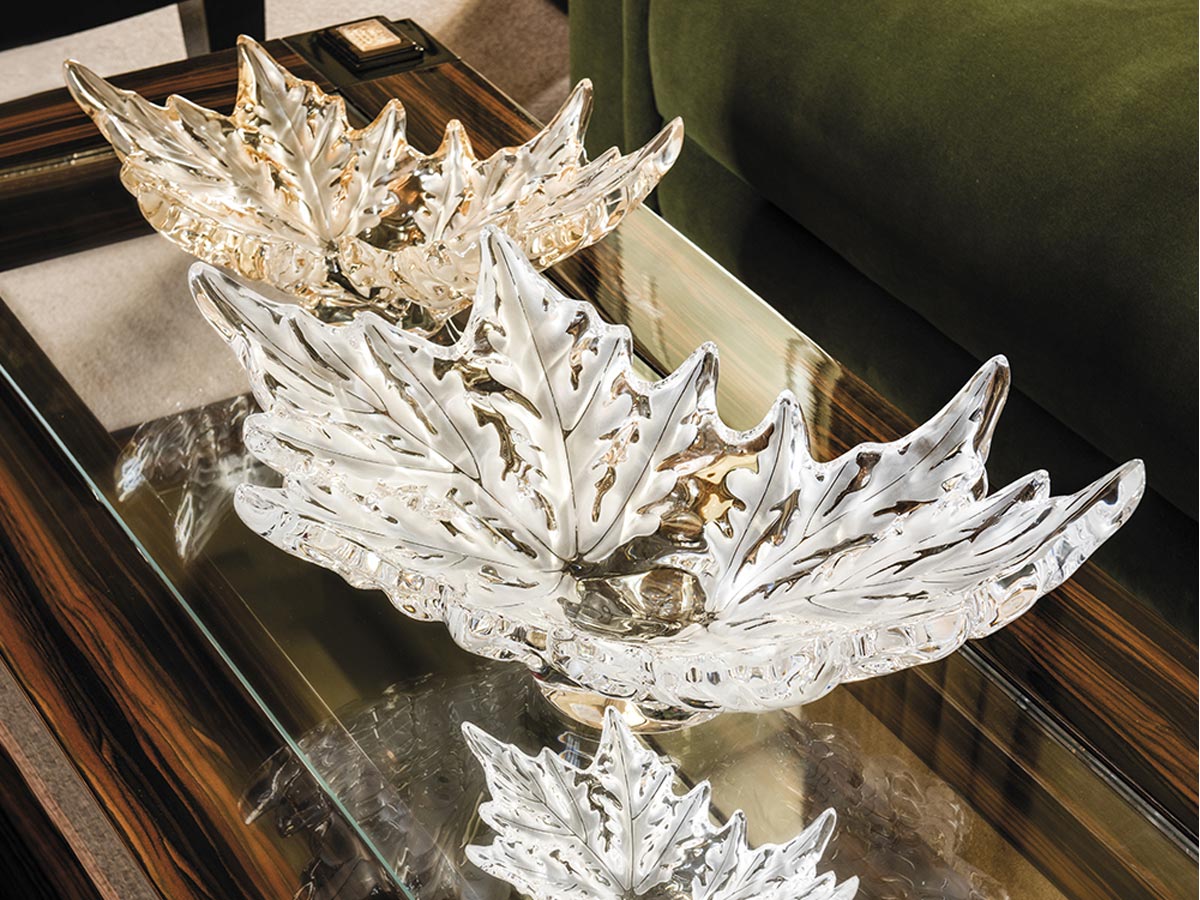 Lalique Champs Elysees Bowl Gold Luster