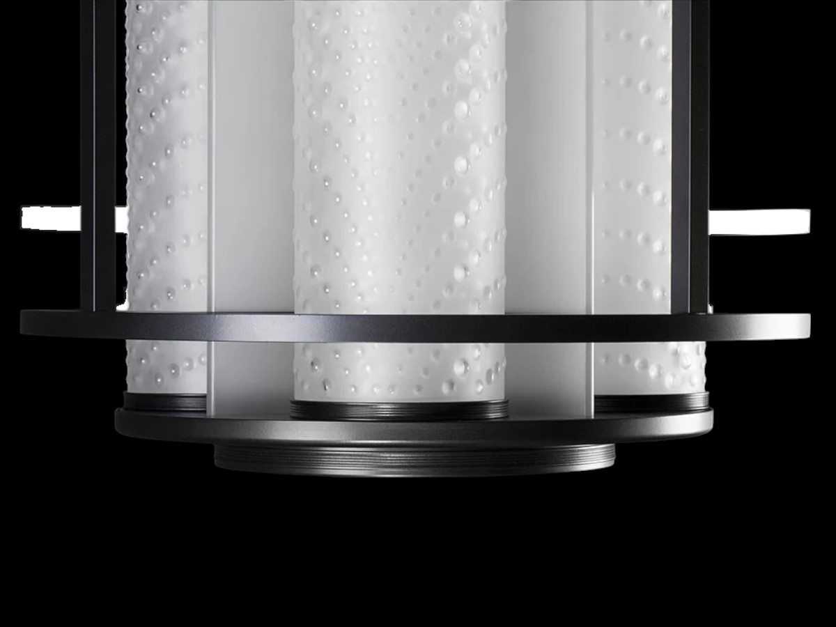 Lalique Coutard Lantern Ceiling Lamp Small Size By Pierre Yves Rochon