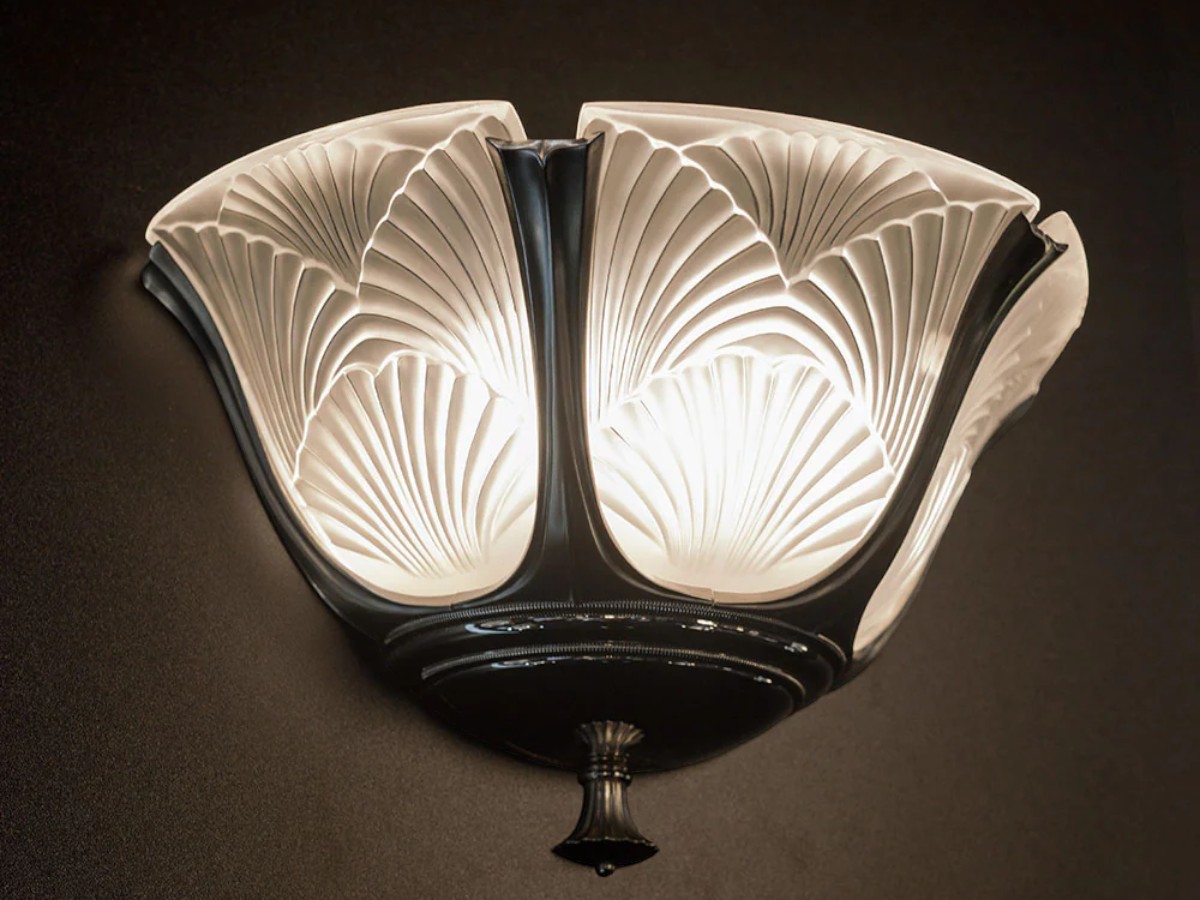 Lalique Ginkgo Medium Wall Lamp