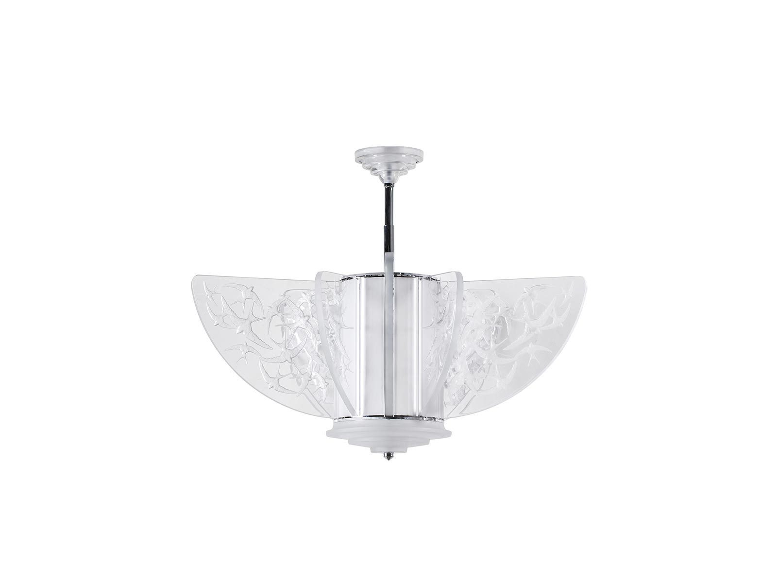 Lalique Hirondelles Chandelier Suspension Lamp