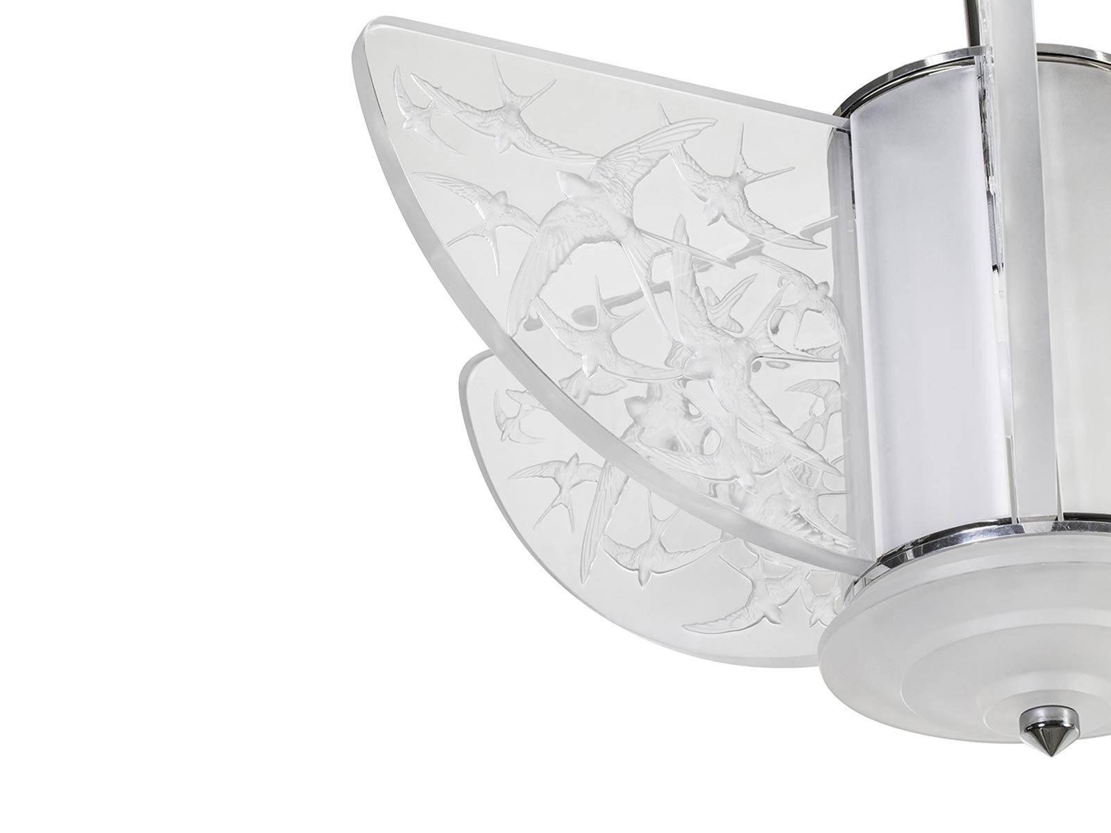Lalique Hirondelles Chandelier Suspension Lamp
