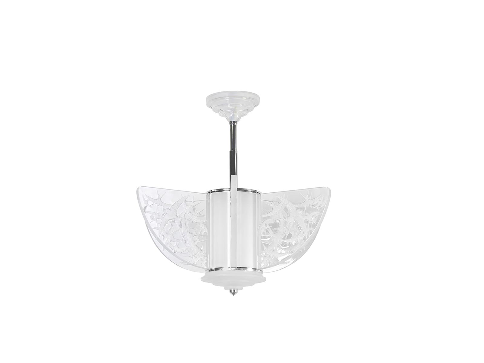 Lalique Hirondelles Chandelier Suspension Lamp