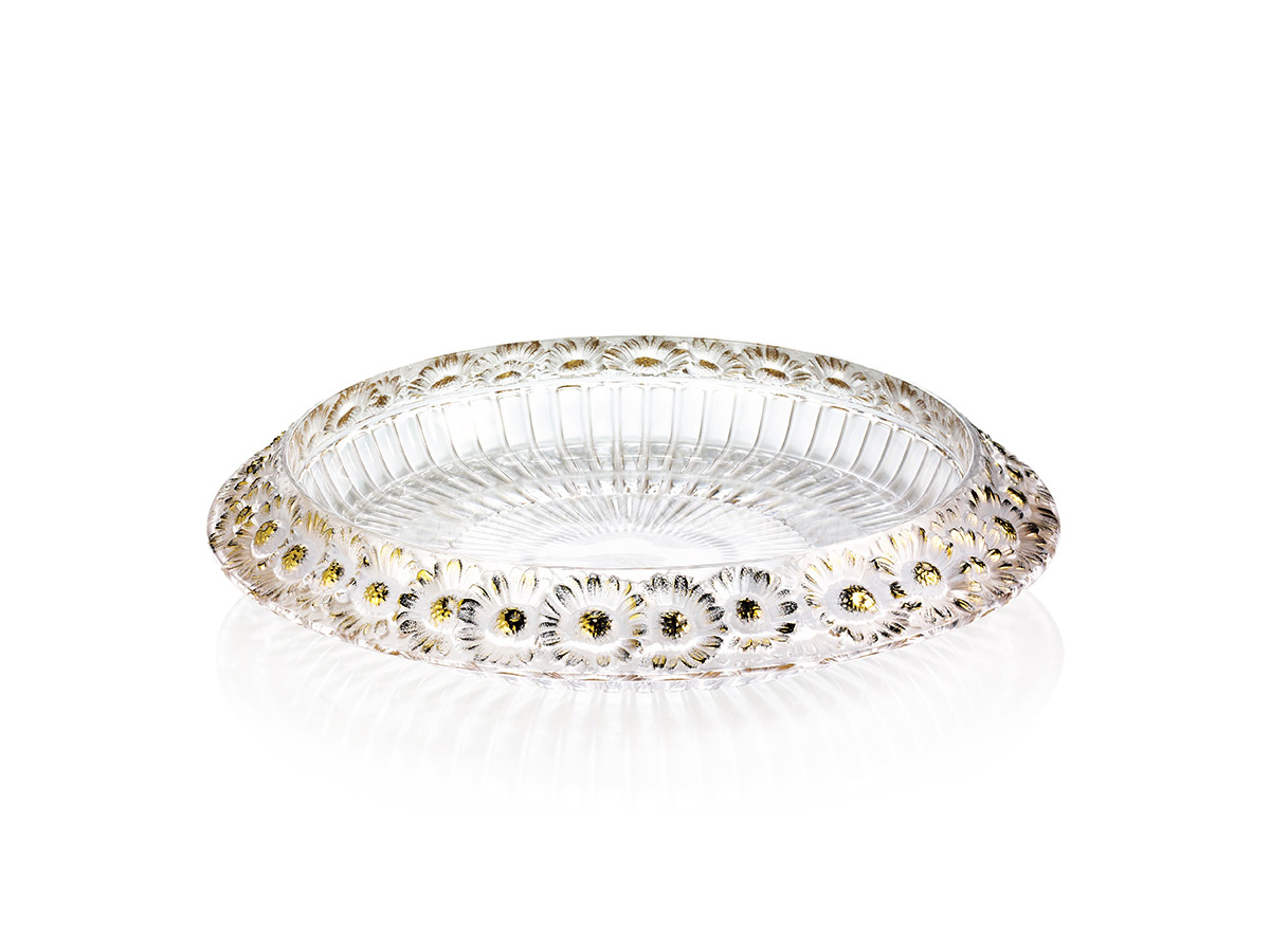 Lalique Marguerites Bowl Decorative Object