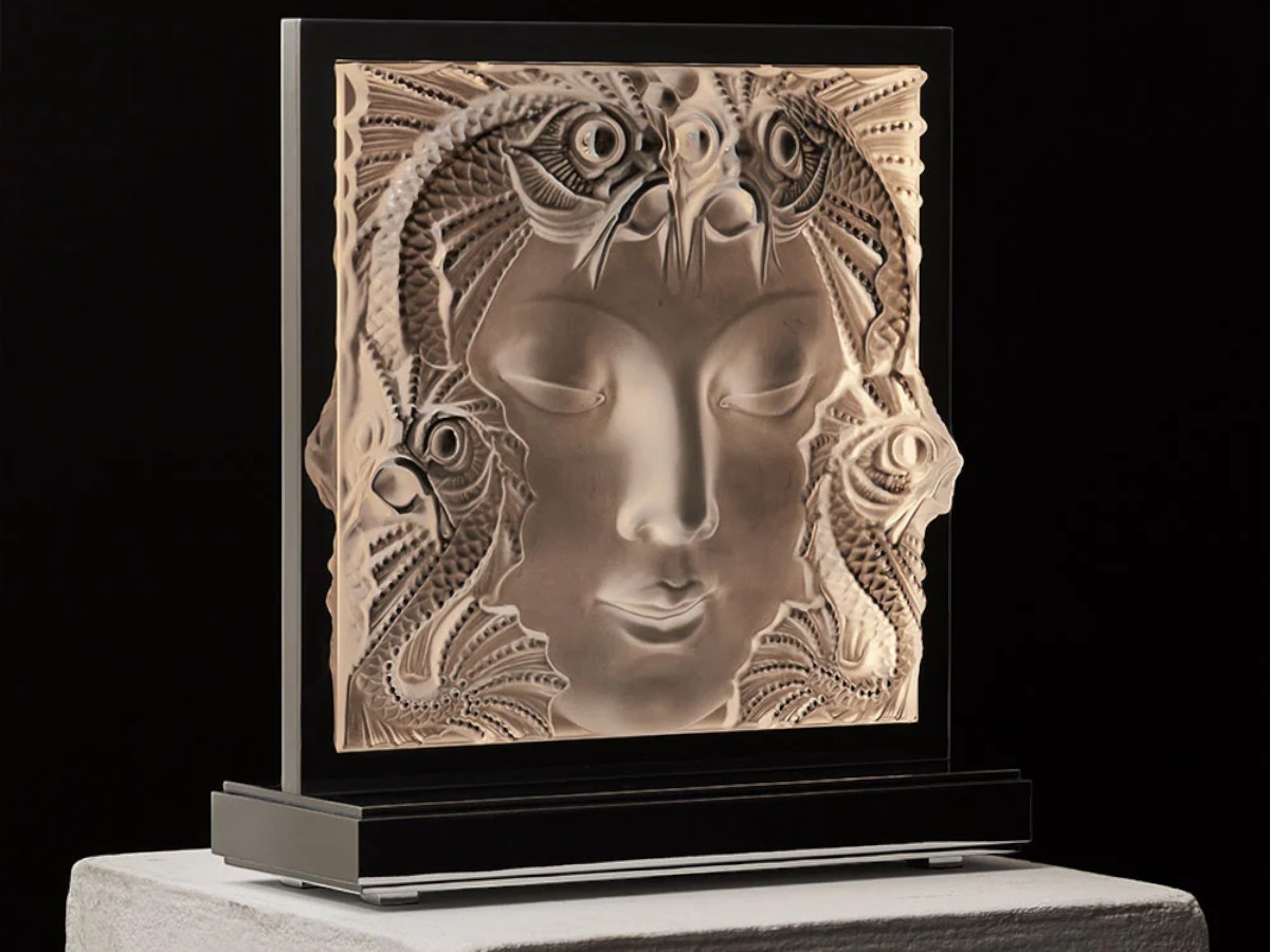 Lalique Masque De Femme Table Lamp