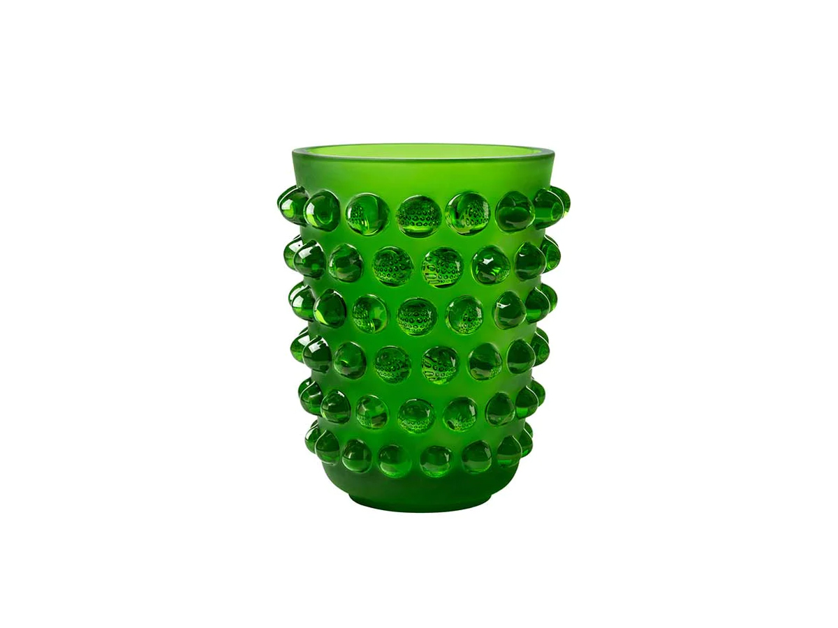 Lalique Mossi Amazon Green Vase