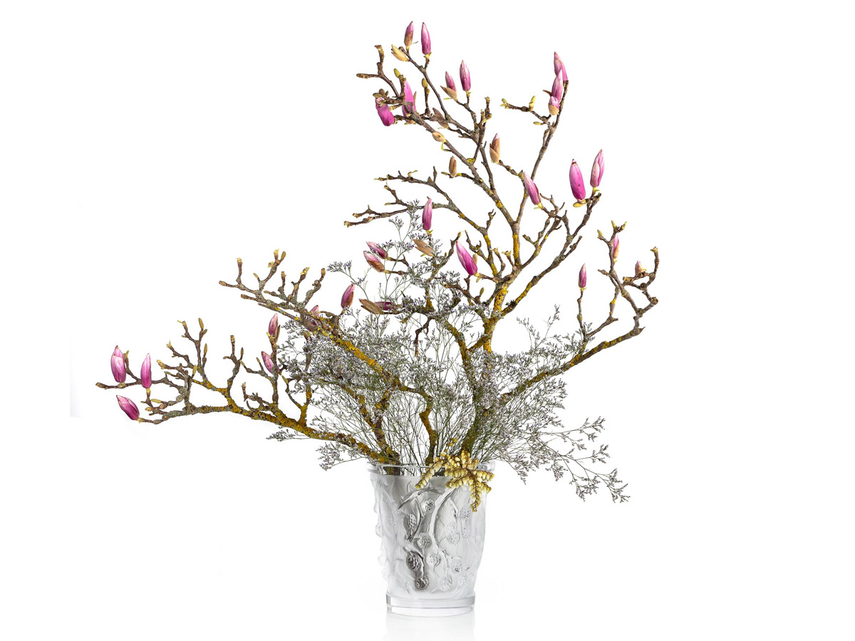 Lalique Mures Medium Vase Clear